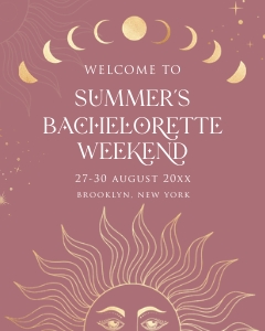 SL1 - Bachelorette Weekend Welcome Signs design preview