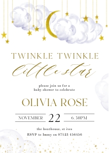 LS1 - Baby Shower Invite - 5x7: LS1 - Baby Shower Invite 5x7