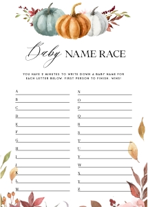 PM1 - Baby Name Race design preview