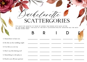 FL1 - Bachelorette Scattergories design preview
