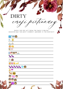 FL1 - Dirty Emoji Pictionary design preview