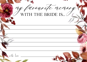 FL1 - Favorite Memory With The Bride design preview