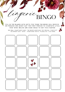FL1 - Lingerie Bingo design preview
