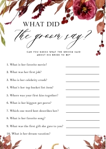 FL1 - What Did The Groom Say design preview