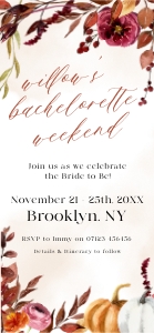 FL1 - Bachelorette Weekend Invite Mobile design preview