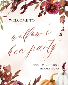 FL1 - Hen Party Welcome Signs design preview