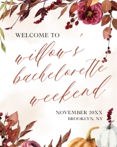 FL1 - Bachelorette Welcome Signs design preview