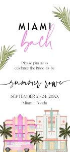 MB1 - Bachelorette Invite Mobile design preview