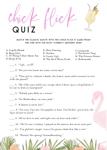 MB1 - Chick Flick Quiz design preview