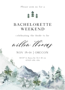 OG1 - Bachelorette Weekend Invite 5x7 design preview
