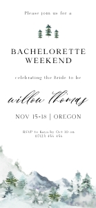 OG1 - Bachelorette Weekend Invite Mobile design preview