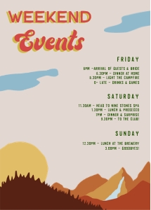 PN1 - Retro Itinerary 5x7 design preview