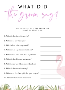 MB1 - What Did The Groom Say design preview