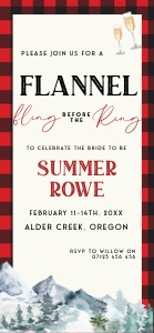 FN1 - Flannel Before The Ring Invite Mobile design preview