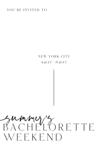 HP2 - Bachelorette Weekend Invite 5x7 design preview