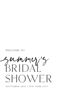 HP2 - Bridal Shower Welcome Signs design preview