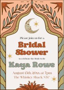 KM1 - Bridal Shower Invite 5x7 design preview