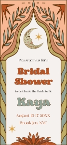 KM1 - Bridal Shower Invite Mobile design preview