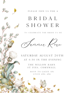 AN1 - Bridal Shower Invite 5x7 v1 design preview