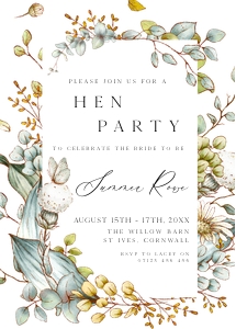 AN1 - Hen Party Invite - 5x7 v2 design preview