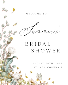 AN1 - Bridal Shower Welcome Signs design preview