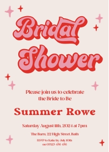 MZ1 - Bridal Shower Invite 5x7 design preview