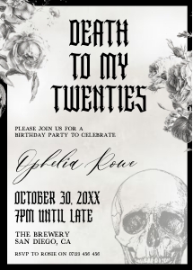 RIP - Death To My 20s Skull WB design preview
