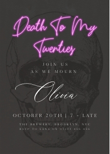 RIP - Death To My 20s Glow design preview