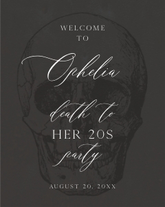 RIP - Skull Welcome Signs design preview