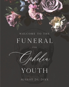RIP - Floral Welcome Signs design preview
