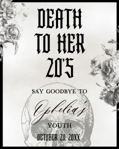 RIP - Skull & Floral Welcome Signs design preview