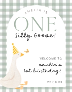 OSG - Welcome Sign - 11x14 - Green Arch: OSG - Welcome Signs