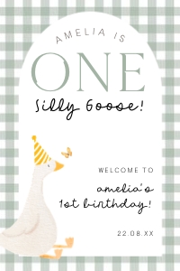 OSG - Welcome Sign - 24x36 - Green Arch: OSG - Welcome Signs