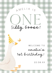 OSG - Welcome Sign - A3 - 11.7x16.5 - Green Arch: OSG - Welcome Signs