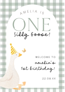 OSG - Welcome Sign - A1 - 23.4x33.1 - Green Arch: OSG - Welcome Signs