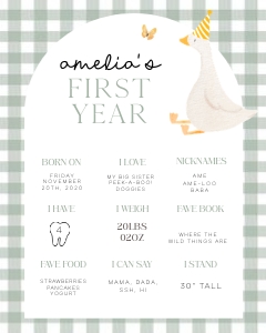 OSG - My First Year - 18x24 - Arch Green: OSG - My First Year