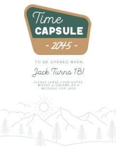 OHC - Time Capsule Sign - 8x10: OHC - Time Capsule