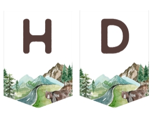 OHC - Happy Birthday Bunting 6 - 11x8.5: OHC - Full Bundle