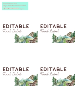 OHC - Food Labels - 3.5x4: OHC - Full Bundle