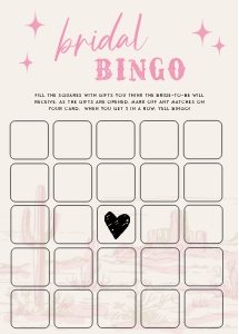 HLR - Bridal Bingo - 5x7: HLR - 35 Games