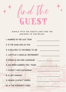HLR - Find The Guest - 5x7: HLR - 35 Games