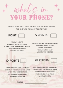HLR - What's In Your Phone - 5x7: HLR - 35 Games