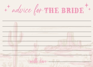 HLR - Advice For The Bride Card - 7x5: HLR - 35 Games