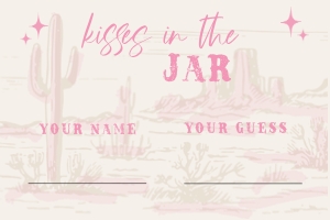HLR - Kiss In The Jar Card - 6x4: HLR - 35 Games