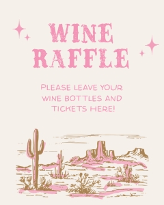 HLR - Wine Raffle Sign - 8x10: HLR - 35 Games