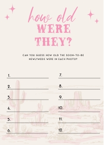 HLR - How Old Were They Card - 5x7: HLR - 35 Games