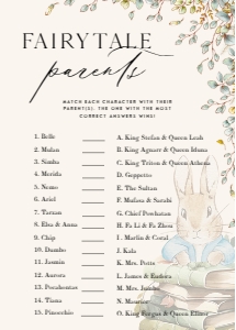 ANC - Fairytale Parents - 5x7: ANC - 35 Floral Rabbit Games