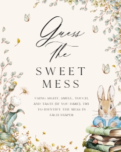 ANC - Sweet Mess Sign - 8x10: ANC - 35 Floral Rabbit Games
