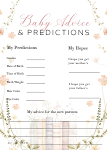 ANC - Baby Advice & Predictions - 5x7: ANC - Games Bundle