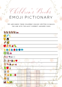 ANC - Childrens Books Emoji Pictionary - 5x7: ANC - Games Bundle